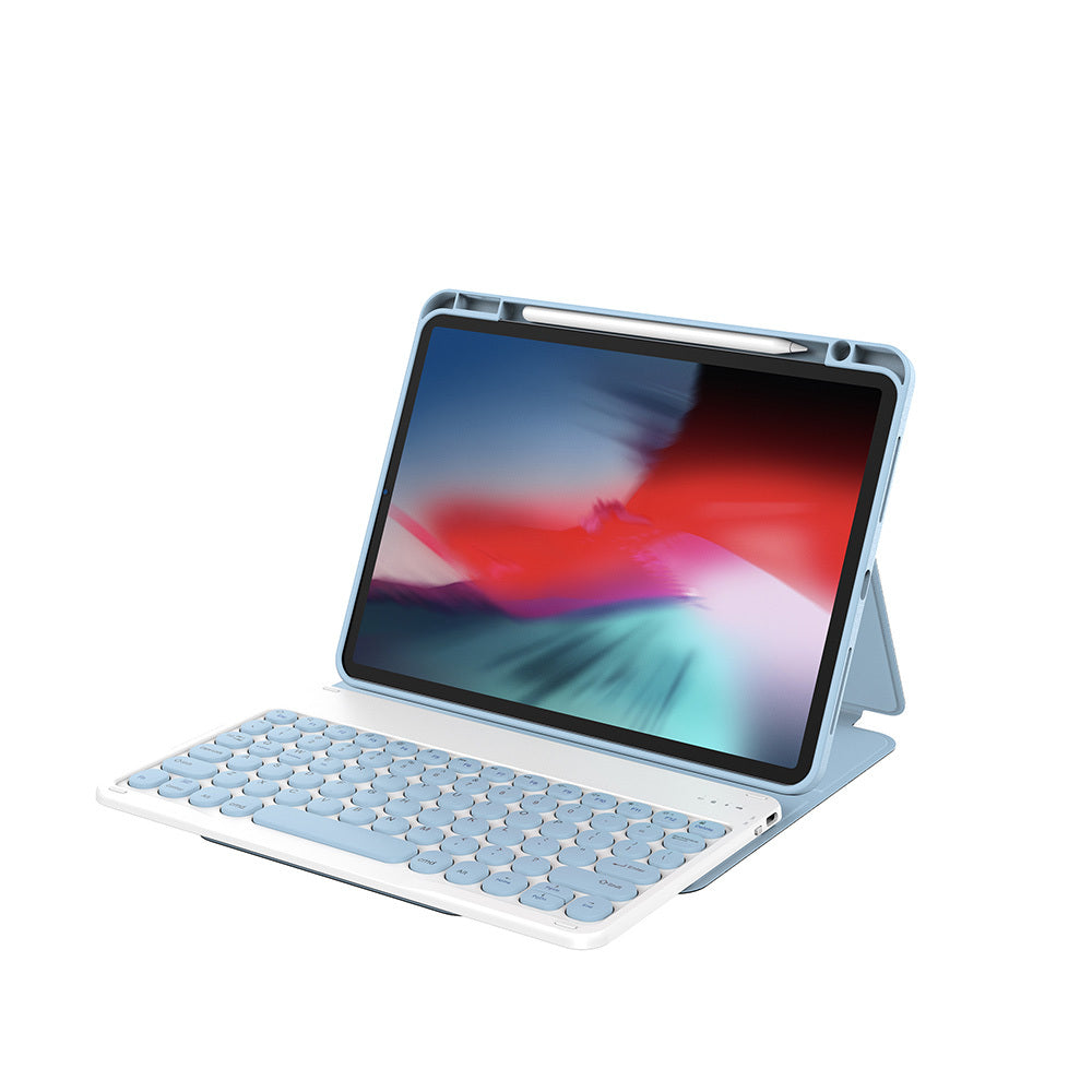 iPad Air 10.9 2020 (4.Nesil) Wiwu Protective Gizli Kalem Bölmeli Klavyeli Kılıf Siyah