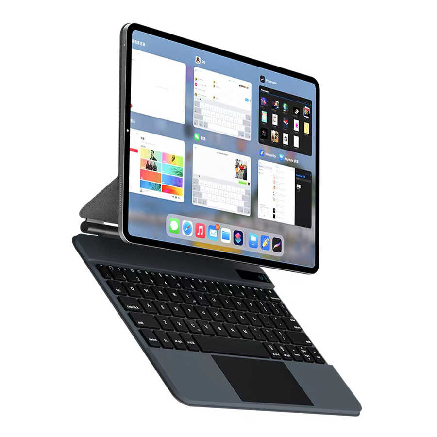iPad Air 10.9 2022 (5.Nesil) Wiwu Magic Keyboard Siyah