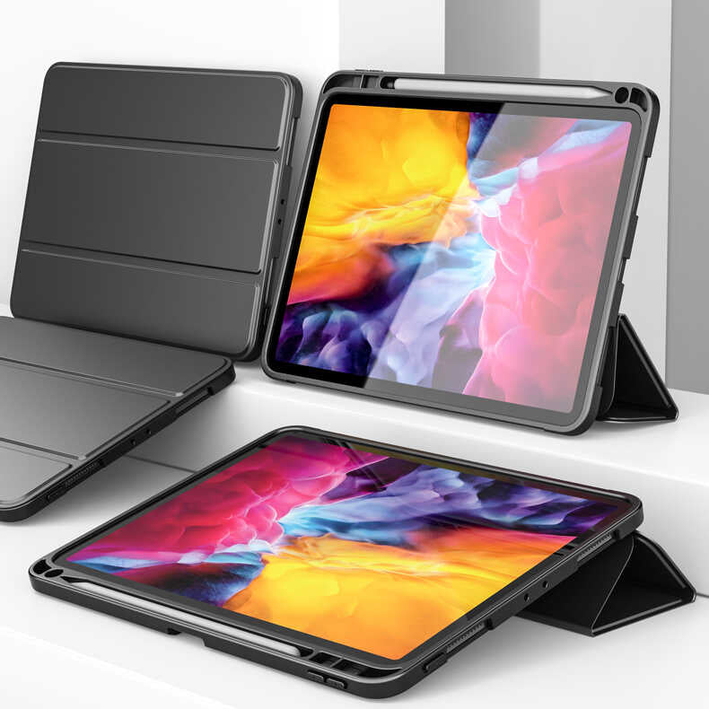 iPad Air 11 2024 Kılıf Wlons Tablet Kılıf Lacivert