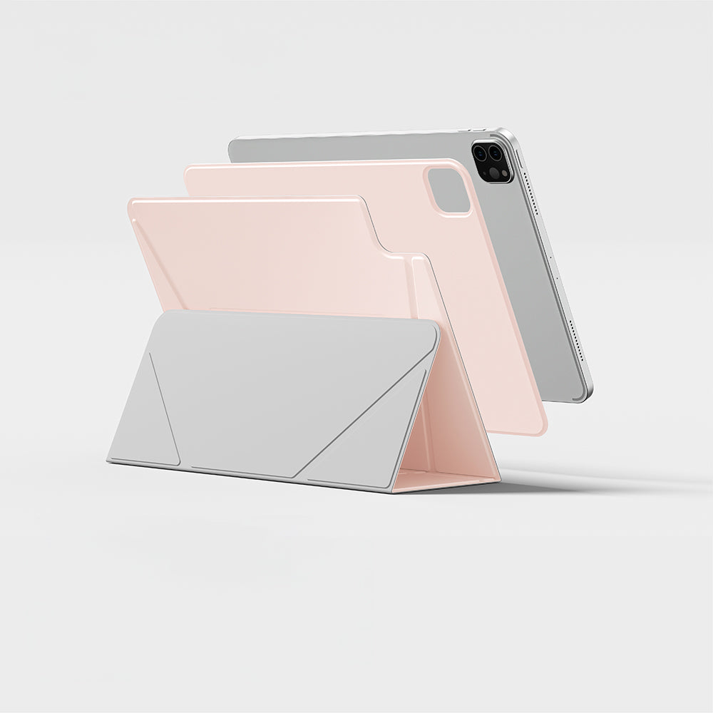 Apple iPad Air 11 2025 M3 Amazingthing Matte Pro Mag Folio Katlanabilir Magnetik Standlı Kılıf Mavi