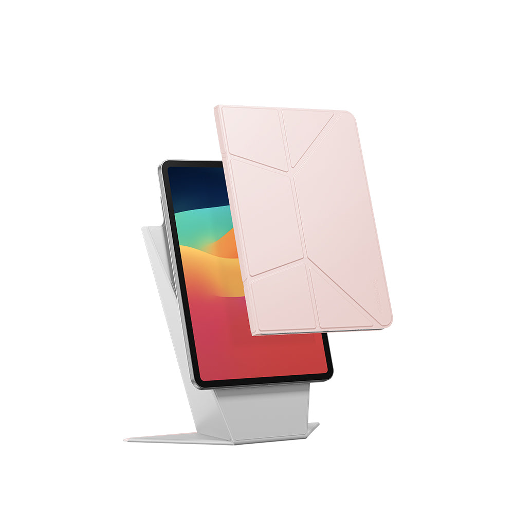 Apple iPad Air 11 2025 M3 Amazingthing Matte Pro Mag Folio Katlanabilir Magnetik Standlı Kılıf Mavi
