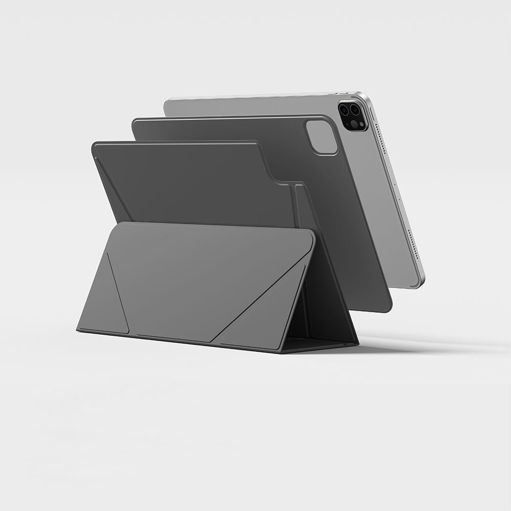 Apple iPad Air 11 2025 M3 Amazingthing Matte Pro Mag Folio Katlanabilir Magnetik Standlı Kılıf Mavi