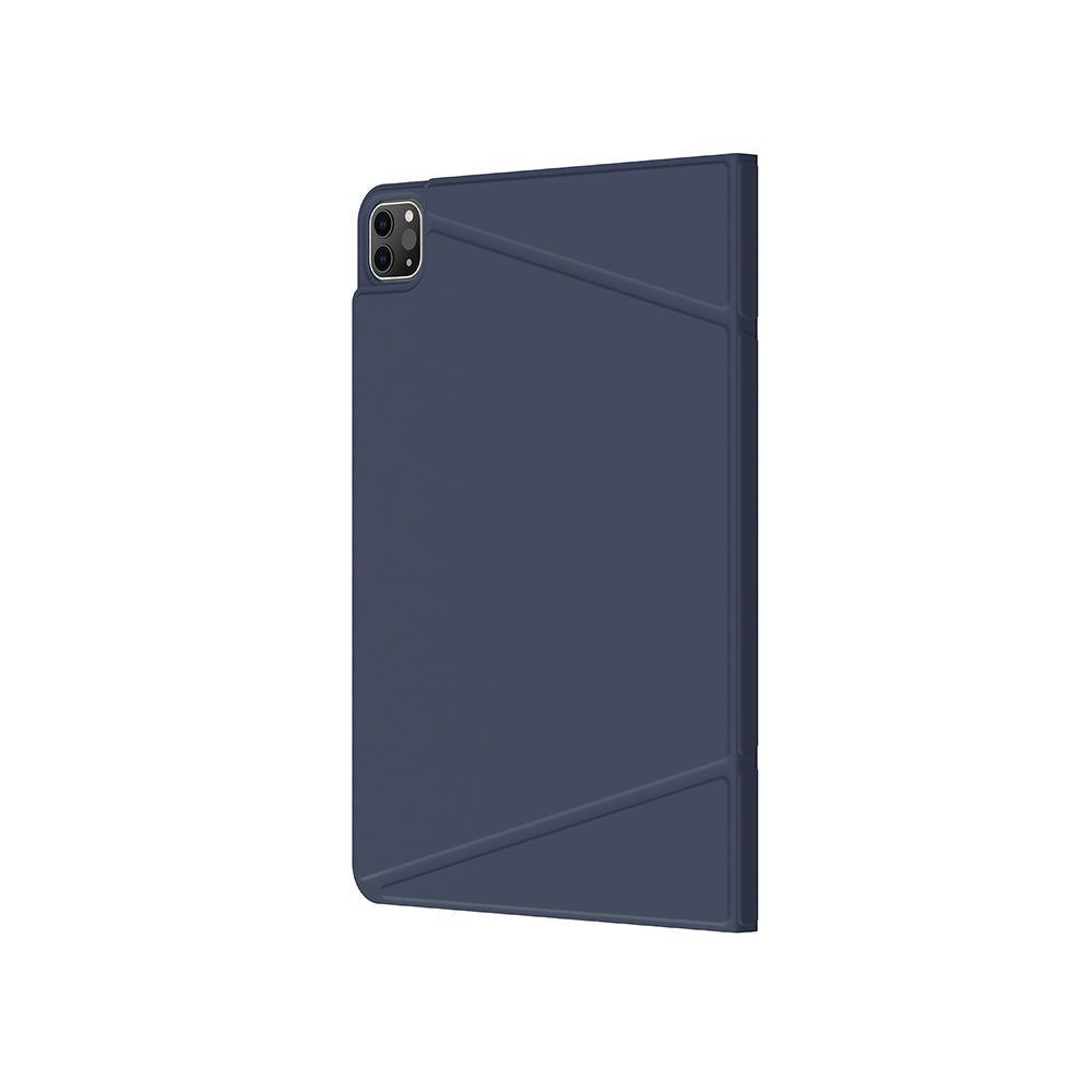 Apple iPad Air 11 2025 M3 Amazingthing Matte Pro Mag Folio Katlanabilir Magnetik Standlı Kılıf Mavi