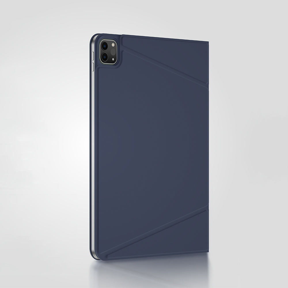 Apple iPad Air 11 2025 M3 Amazingthing Matte Pro Mag Folio Katlanabilir Magnetik Standlı Kılıf Mavi