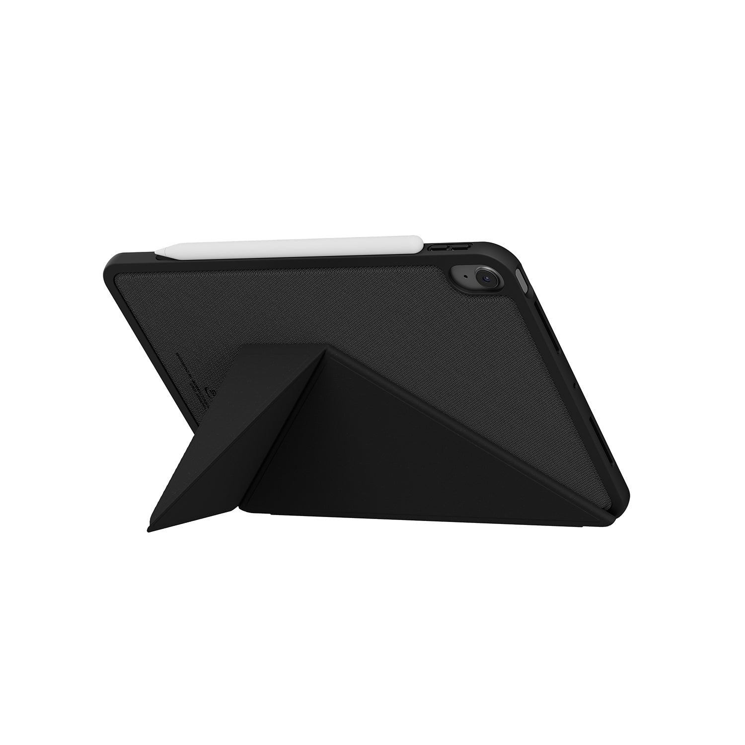 Apple iPad Air 11 2026 M4 Kılıf Skinarma Kalemlikli Dokulu Tasarım Standlı Magnetik Trilon Kılıf Siyah