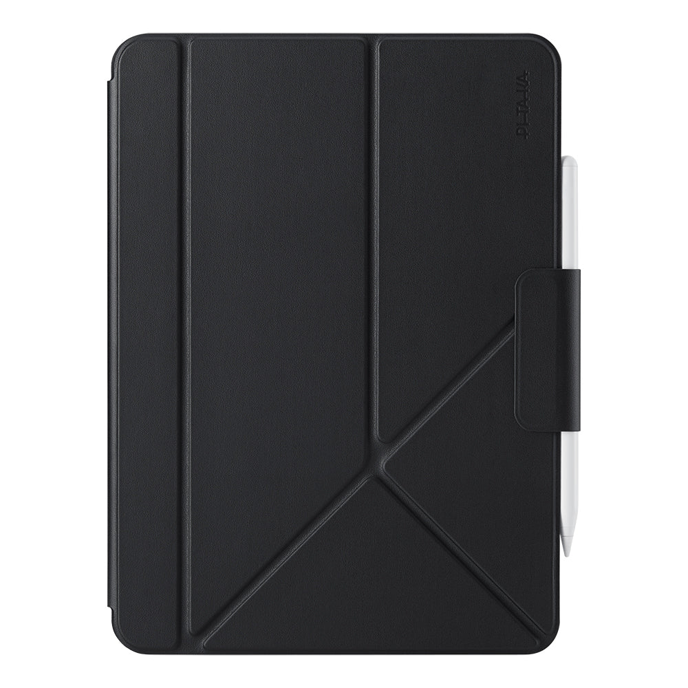 Apple iPad Air 13 2024 Pitaka Folio 3 Kalem Bölmeli Standlı Kılıf Siyah