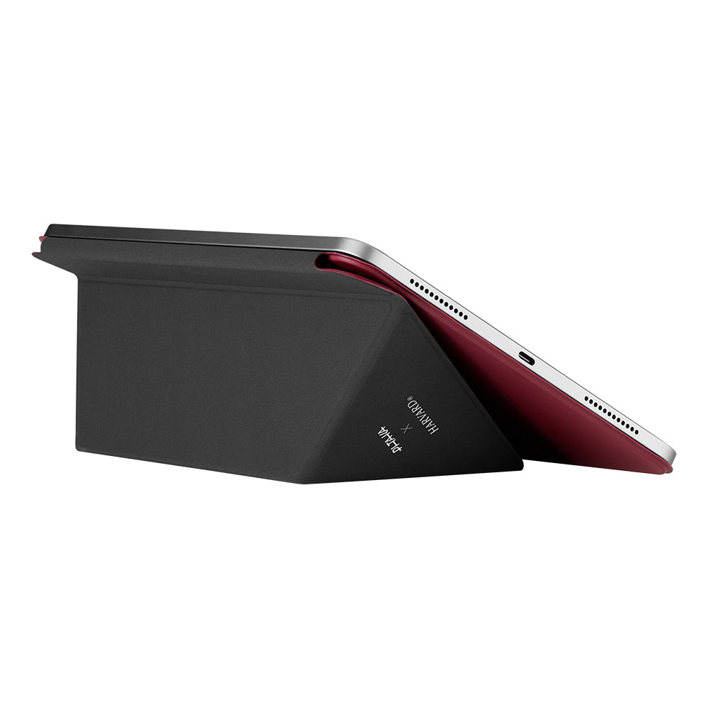 Apple iPad Air 13 2024 Pitaka Folio 3 Kalem Bölmeli Standlı Kılıf Kırmızı