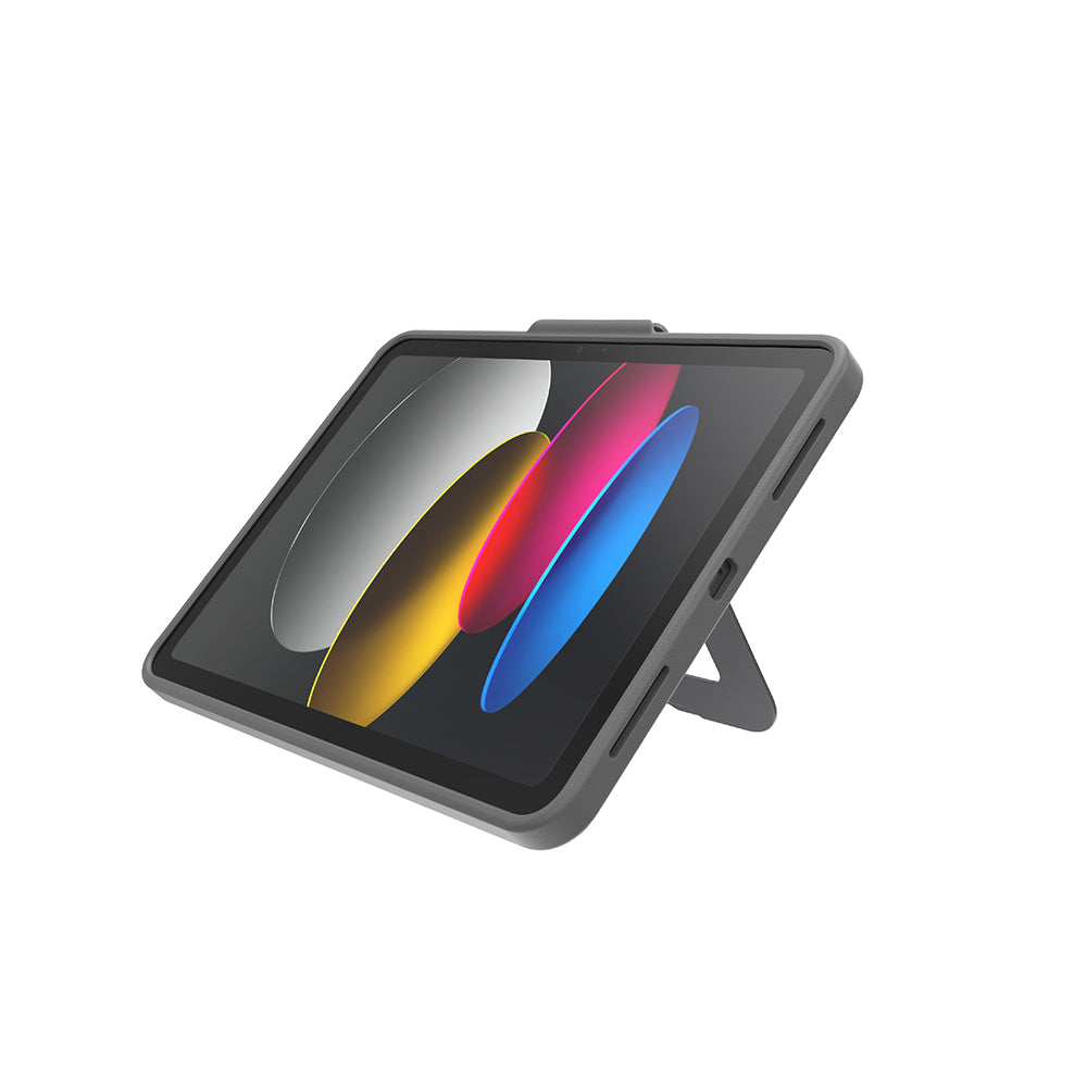 Apple iPad Pro 11 2020 (2.Nesil) Mutural AlloyKick Serisi Kalem Bölmeli Alüminyum Standlı Tablet Kılıfı Siyah
