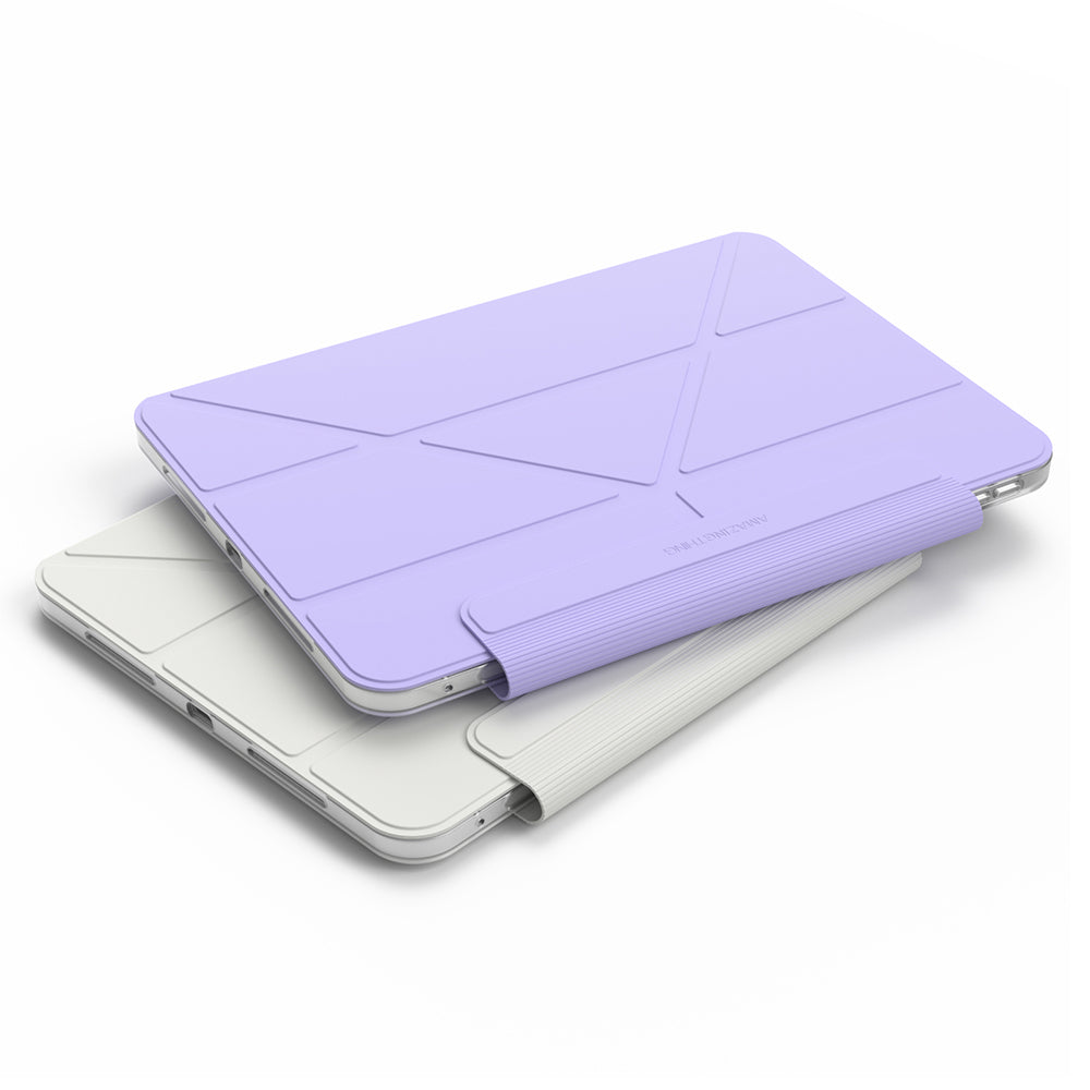 Apple iPad Pro 11 2024 Amazingthing Minimal Mag Katlanabilir Standlı Kalem Bölmeli Kılıf Mor