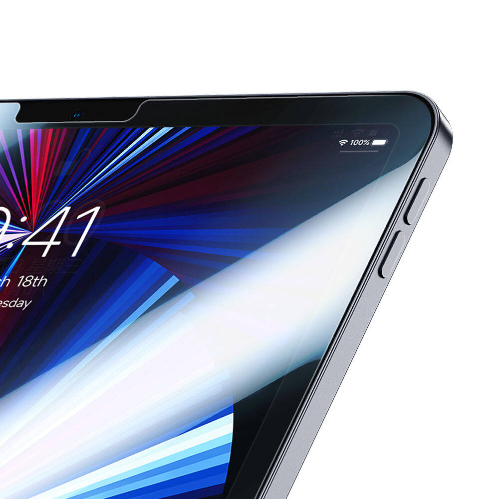 iPad Pro 11 2024 Benks OKR Glass Warrior HD Parlak Ekran Koruyucu Şeffaf
