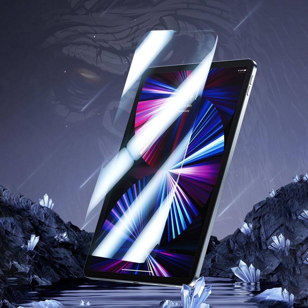 iPad Pro 11 2024 Benks OKR Glass Warrior HD Parlak Ekran Koruyucu Şeffaf