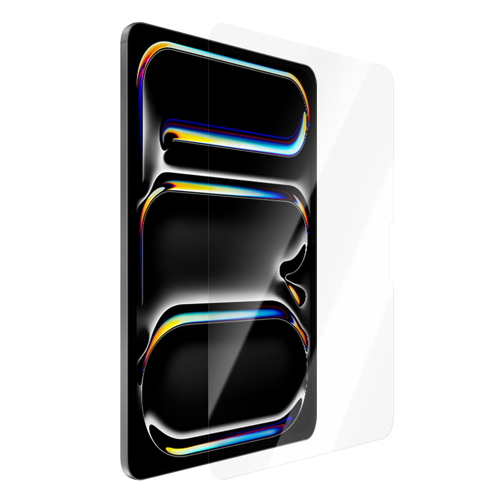 Apple iPad Pro 11 2024 CaseWorld Steel Shield Serisi Temperli Cam Ekran Koruyucu + Uygulama Aparatı Şeffaf