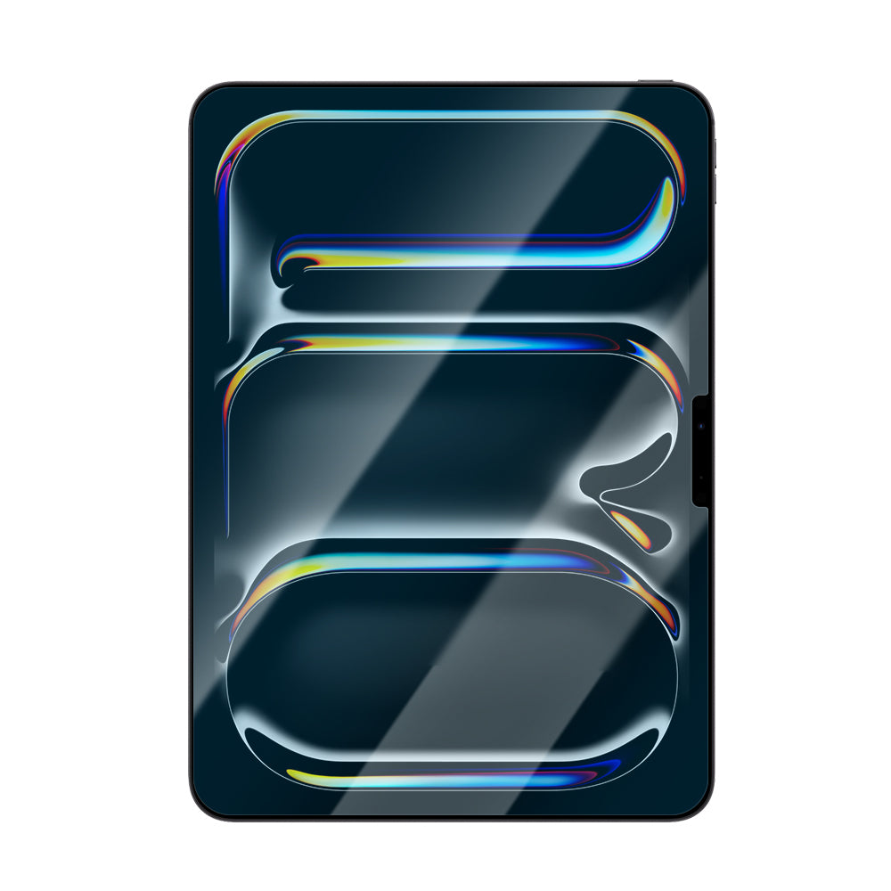 Apple iPad Pro 11 2025 M5 CaseWorld Eyesafe Mavi Işık Teknolojili Temperli Cam Ekran Koruyucu + Uygulama Aparatı Şeffaf