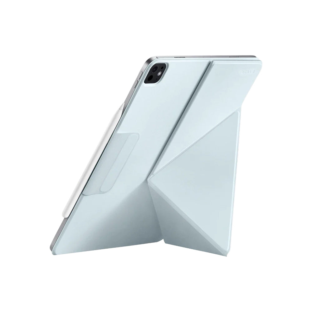 Apple iPad Pro 11 2025 M5 Pitaka MagEZ Folio 2 Kalem Bölmeli Standlı Kılıf Mavi