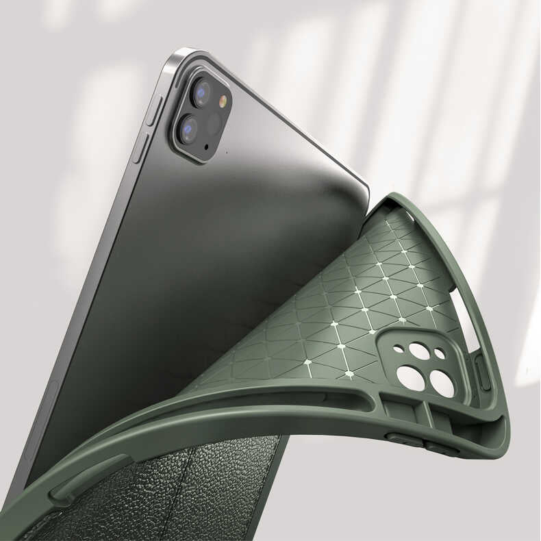 iPad Pro 12.9 2021 (5.Nesil) Kılıf Wlons Tablet Kılıf Siyah