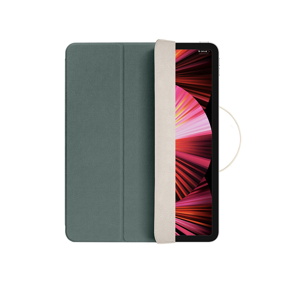Apple iPad Pro 12.9 2022 M2 Native Union W.F.A Folio Serisi Katlanabilir Standlı Tablet Kılıfı Yeşil
