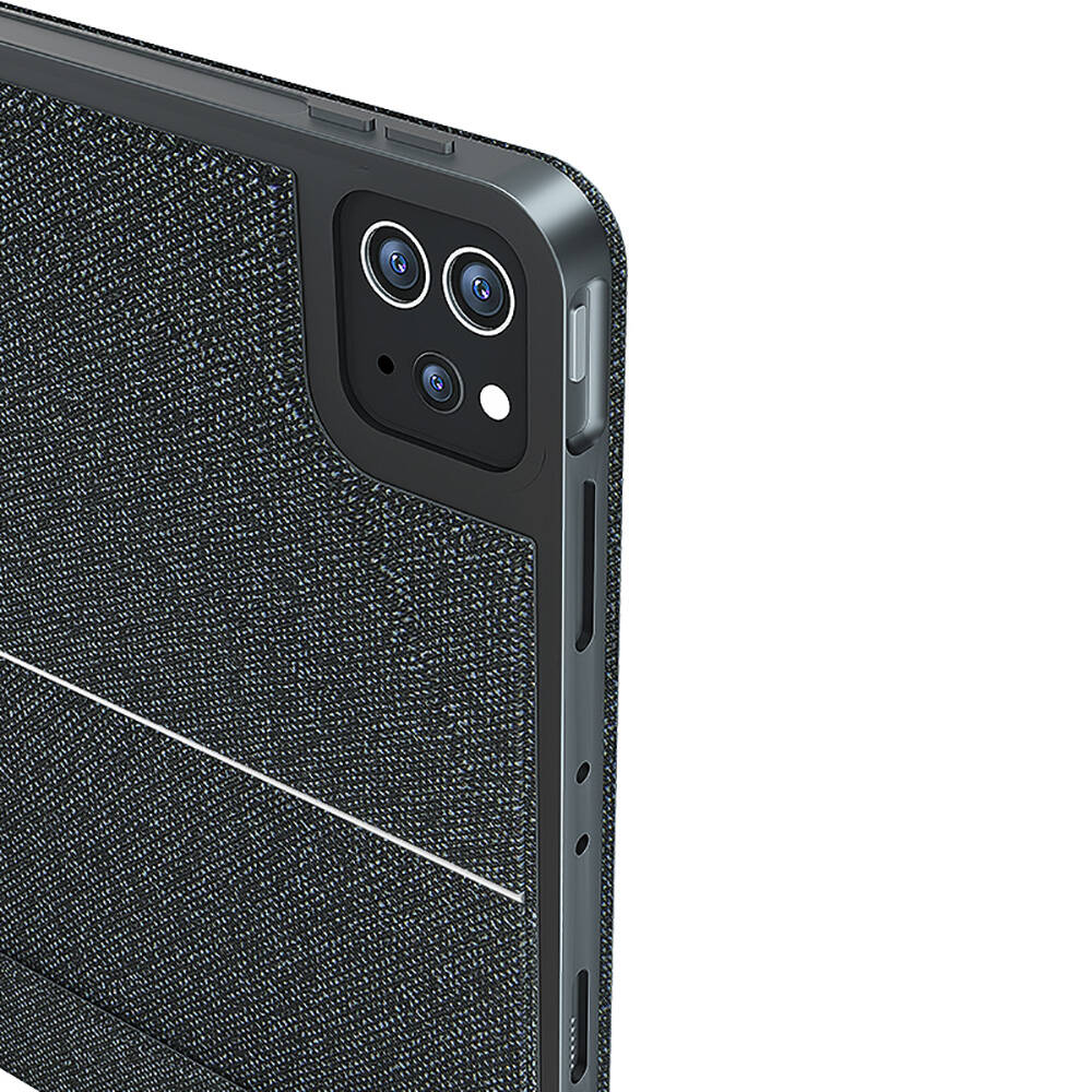 Apple iPad Pro 13 2025 M5 Wiwu Mag Touch Klavyeli Standlı Kılıf Siyah