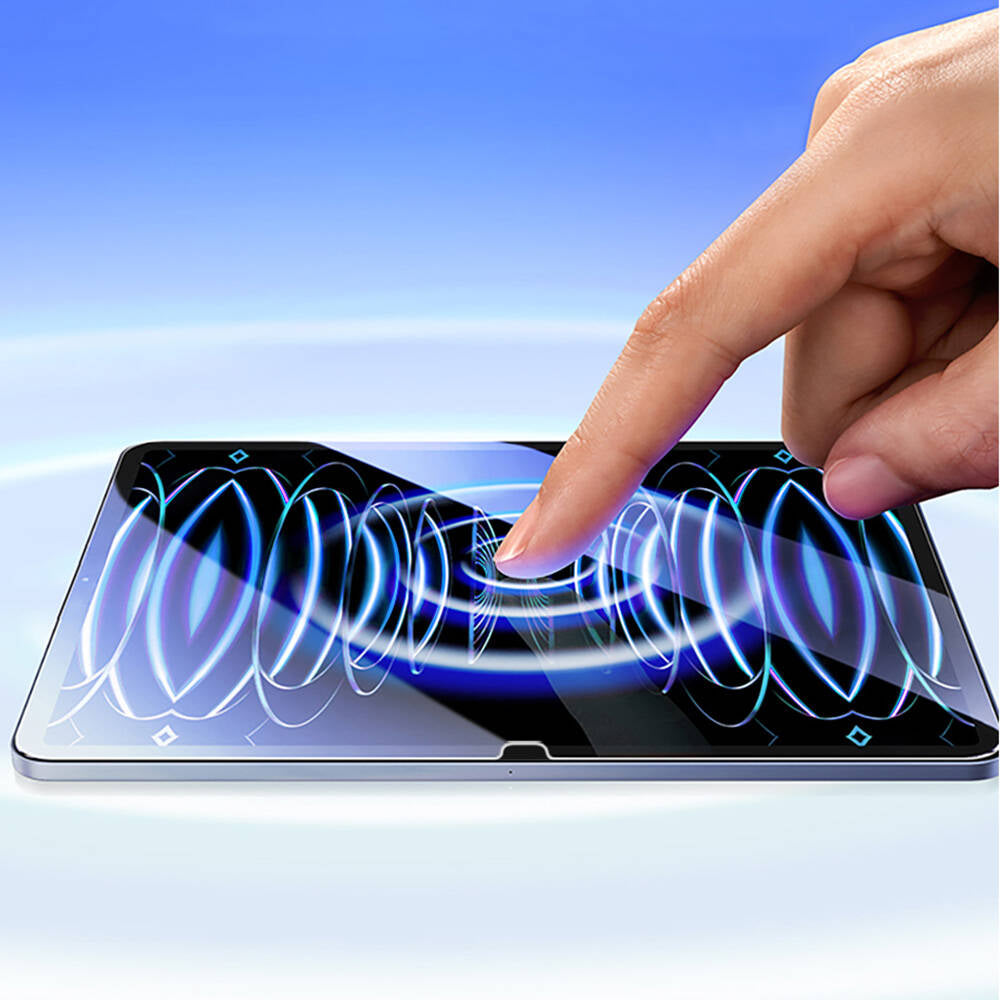 Apple iPad Pro 13 2025 M5 Wiwu Wi-GQ003 iVista Serisi Oleofobik HD Temperli Cam Ekran Koruyucu Şeffaf