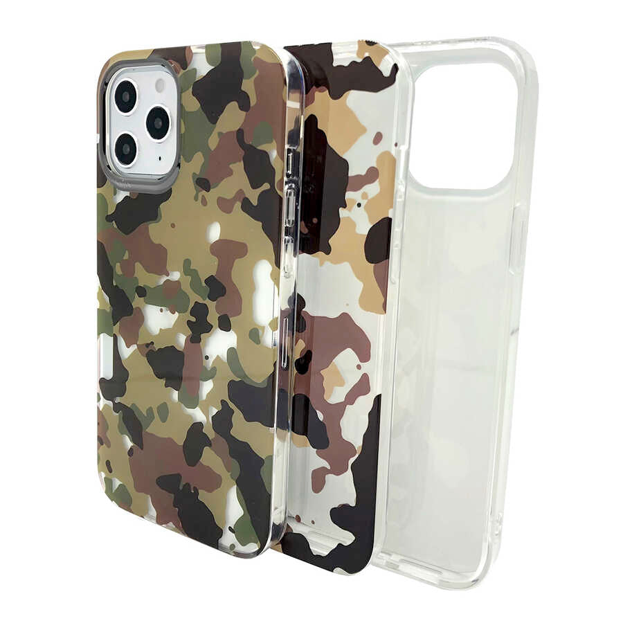 iPhone 12 Kılıf Kajsa Camo Kılıf NO3