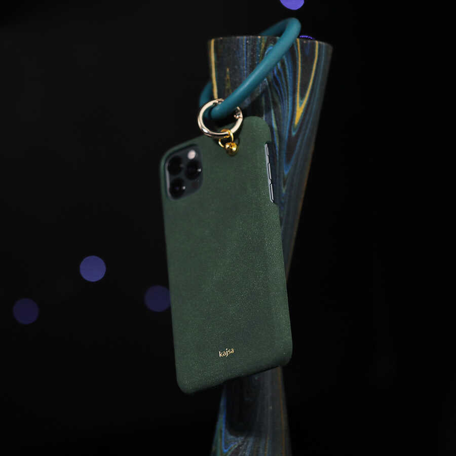 iPhone 12 Kılıf Kajsa Splendid Serisi Morandi Ring Kılıf Kahverengi