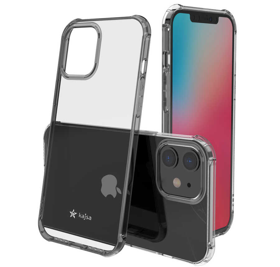 iPhone 12 Kılıf Kajsa Transparent Kılıf Renksiz