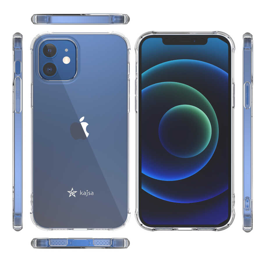iPhone 12 Kılıf Kajsa Transparent Kılıf Renksiz