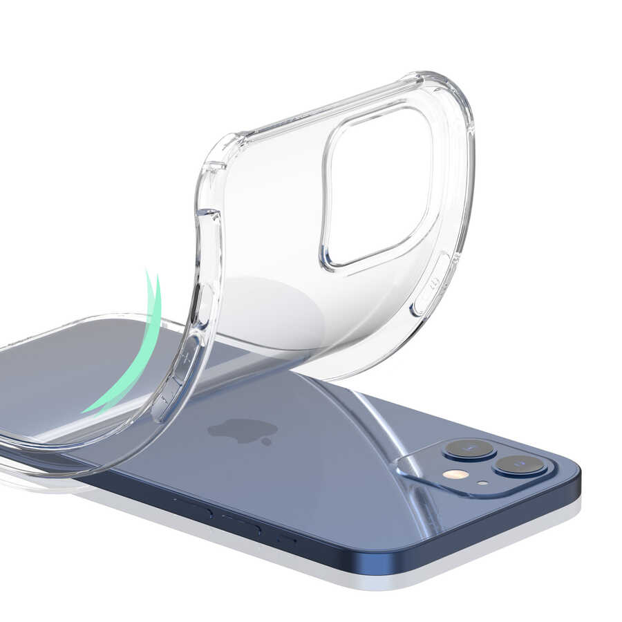 iPhone 12 Kılıf Kajsa Transparent Kılıf Renksiz