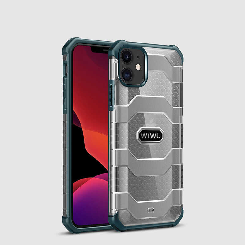 iPhone 12 Kılıf Wiwu Voyager Kılıf Yeşil