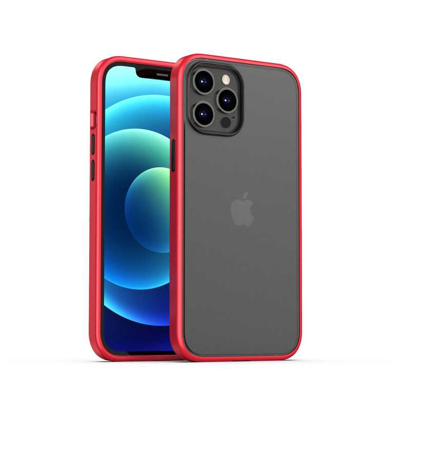 iPhone 12 Pro Kılıf Benks Magic Smooth Drop Resistance Kılıf Kırmızı
