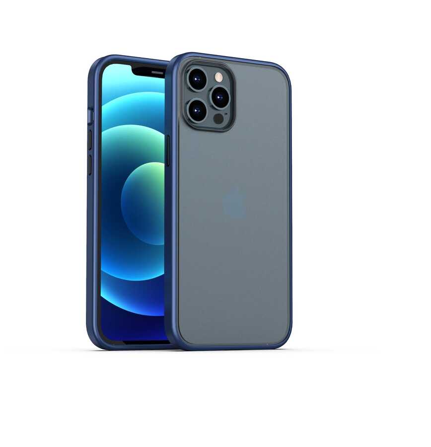iPhone 12 Pro Kılıf Benks Magic Smooth Drop Resistance Kılıf Lacivert