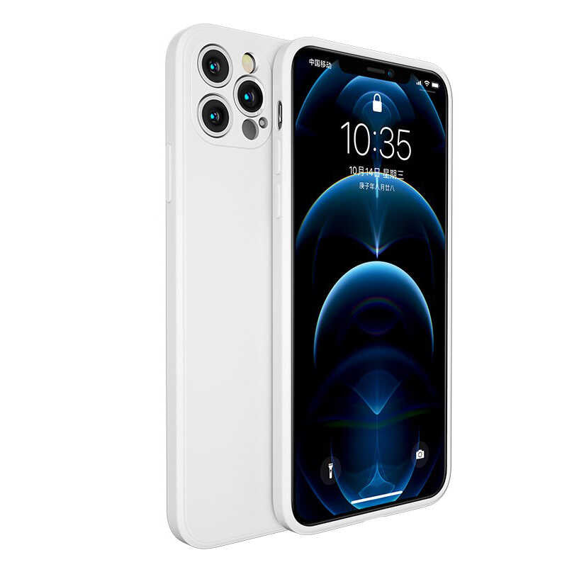 iPhone 12 Pro Kılıf Benks Painting TPU Kılıf Beyaz