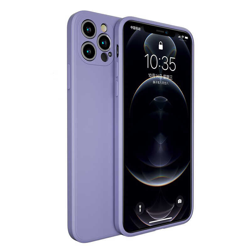 iPhone 12 Pro Kılıf Benks Painting TPU Kılıf Lavendery Gray