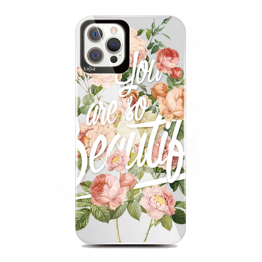 iPhone 12 Pro Kılıf Kajsa Floral Kılıf NO3