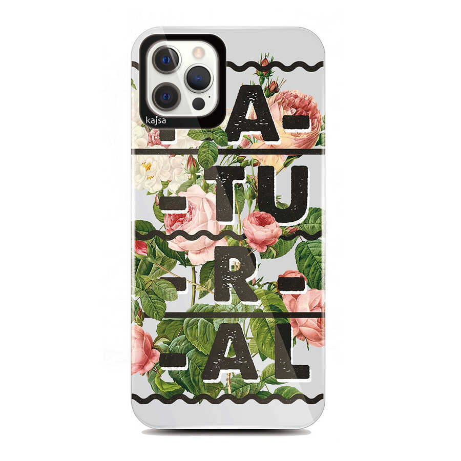 iPhone 12 Pro Kılıf Kajsa Floral Kılıf NO2