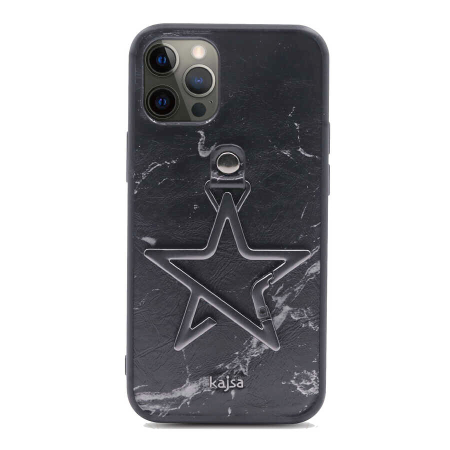 iPhone 12 Pro Kılıf Kajsa Starry Serisi Marble Kılıf NO1