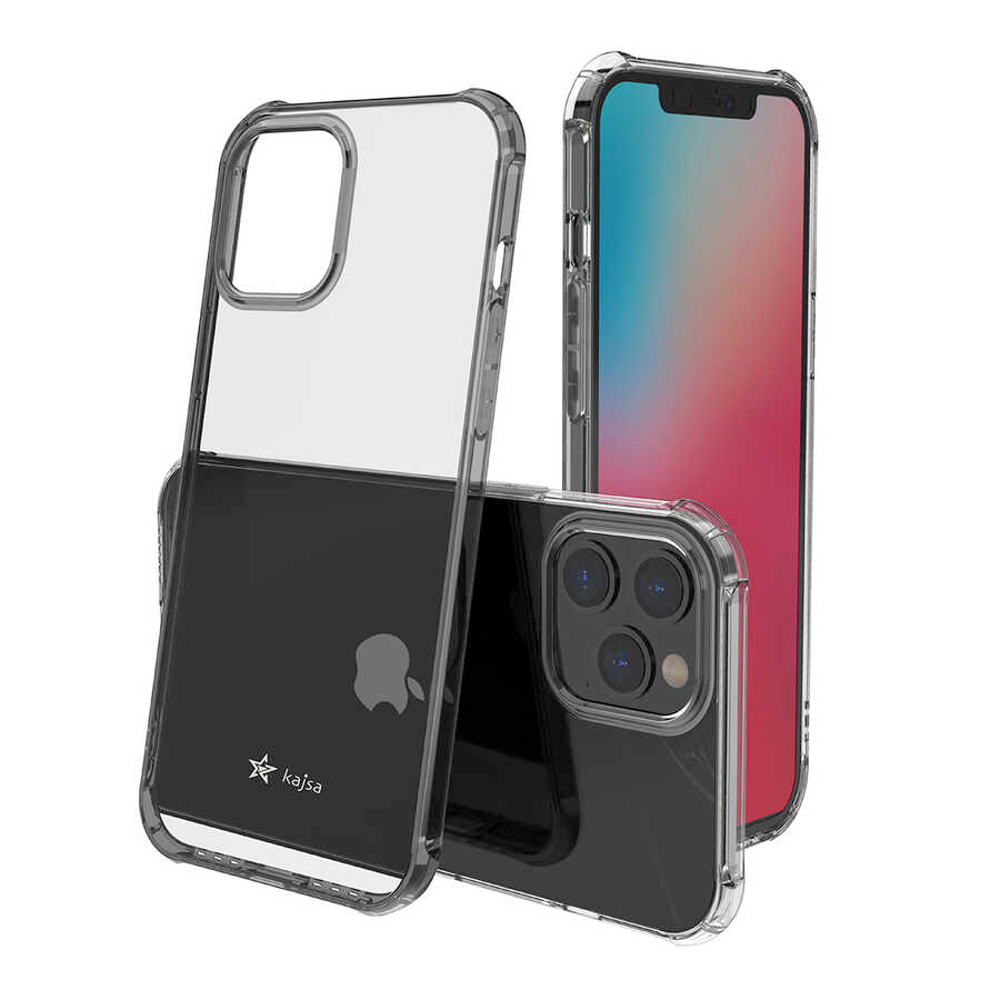 iPhone 12 Pro Kılıf Kajsa Transparent Kılıf Gri