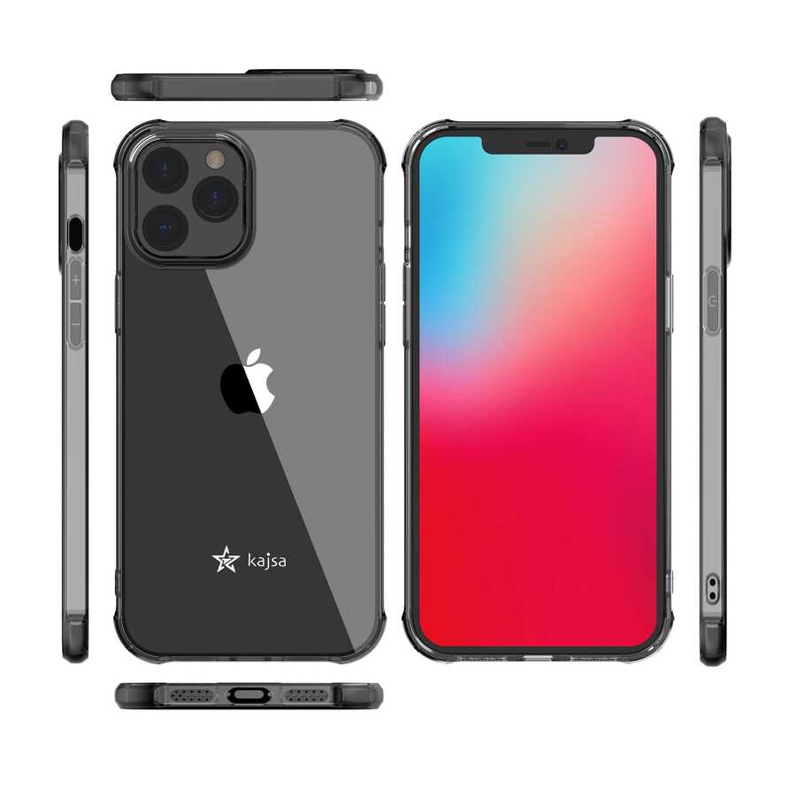 iPhone 12 Pro Kılıf Kajsa Transparent Kılıf Gri