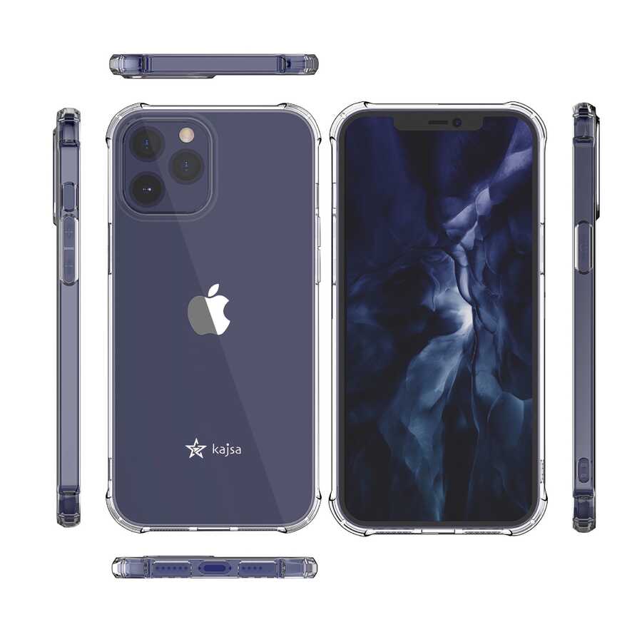 iPhone 12 Pro Kılıf Kajsa Transparent Kılıf Gri