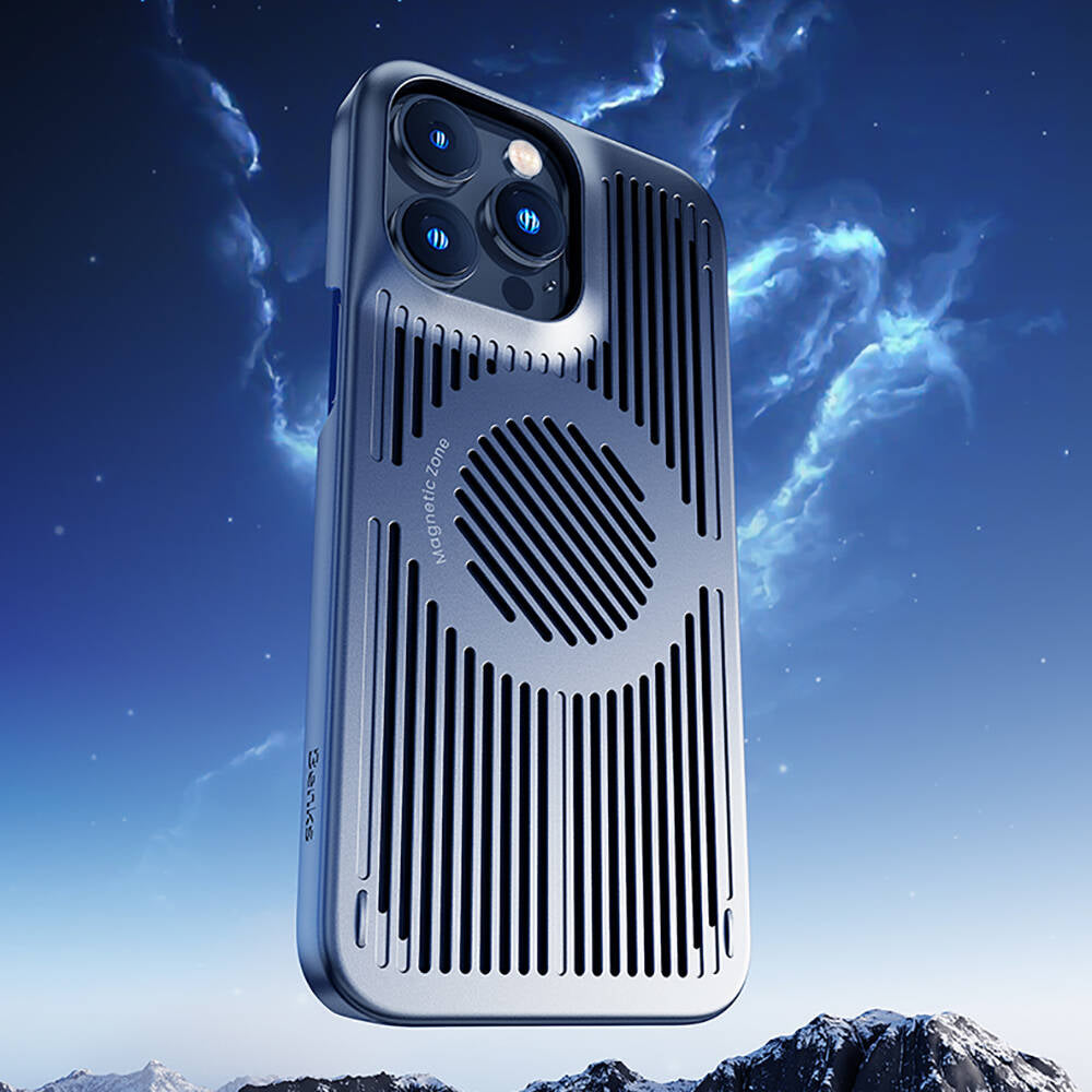 Apple iPhone 12 Pro Kılıf M-safe Şarj Özellikli Soğutucu Benks Biliz Kapak Gri