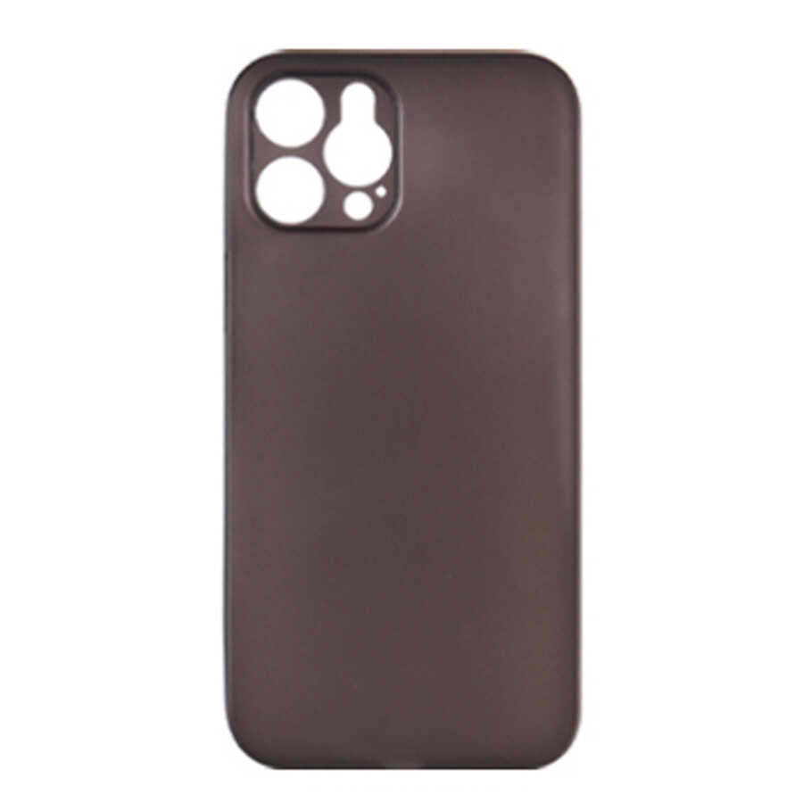 iPhone 12 Pro Kılıf Wiwu Skin Nano PP Kılıf Transparan Siyah