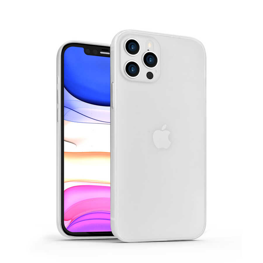 iPhone 12 Pro Kılıf Wiwu Skin Nano PP Kılıf Beyaz