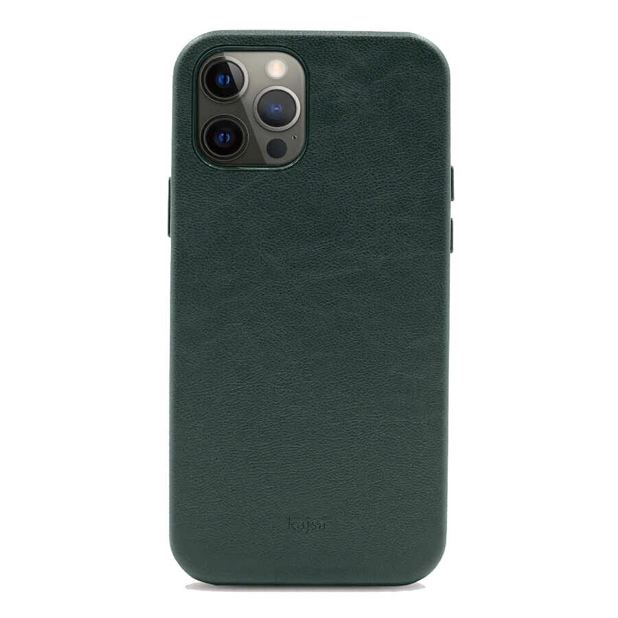 iPhone 12 Pro Max Kılıf Kajsa Crazy Horse Kılıf Mavi