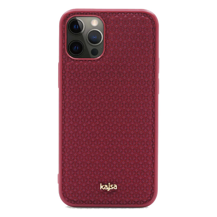 iPhone 12 Pro Max Kılıf Kajsa Splendid Serisi 3D Leaf Kılıf Yeşil