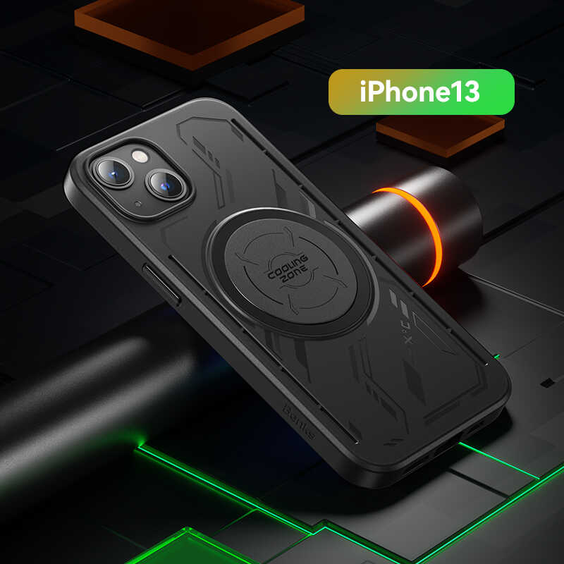 iPhone 13 Kılıf Benks Isınmayı Önleyici Magnetic Oyuncu Telefon Kılıfı Siyah