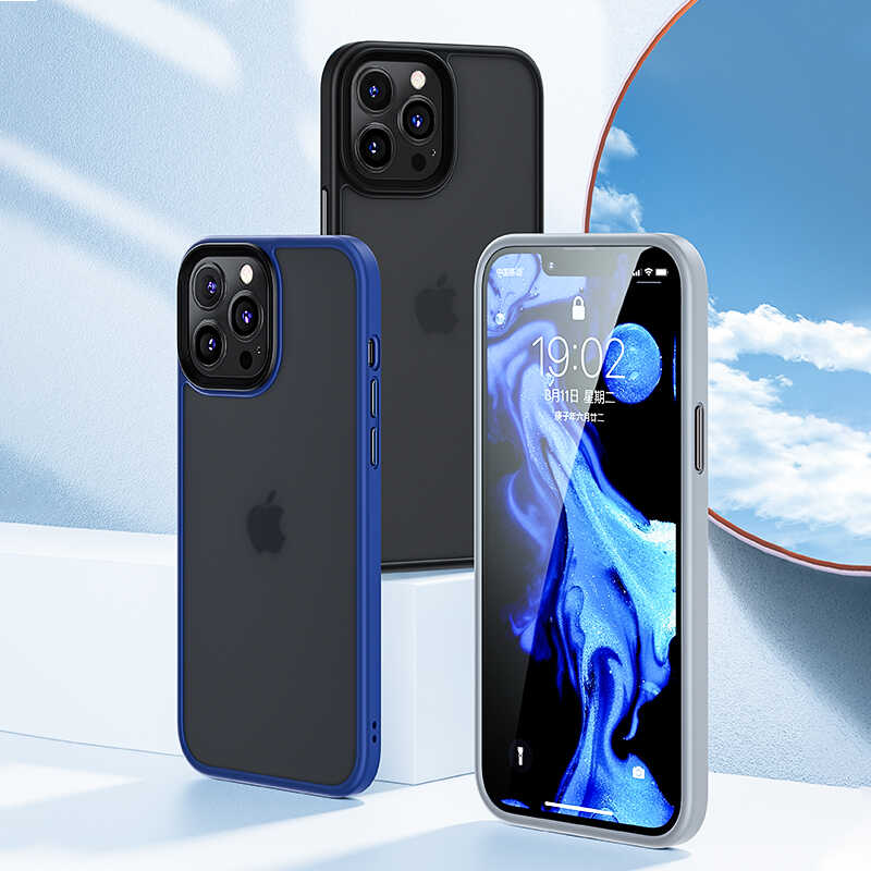 iPhone 13 Kılıf Benks Magic Hybrid Kılıf Gri