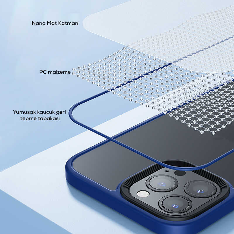 iPhone 13 Kılıf Benks Magic Hybrid Kılıf Gri