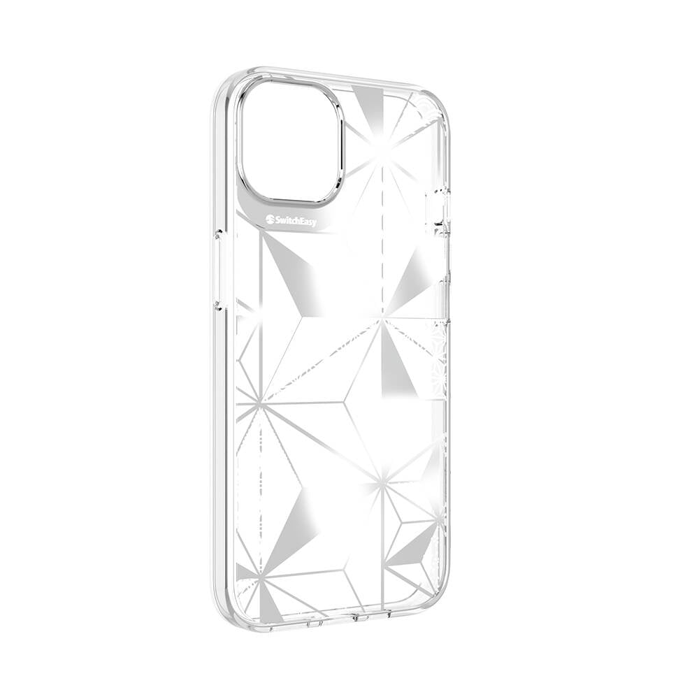 iPhone 13 Kılıf Çift IMD Baskılı Lisanslı Switcheasy Artist Asanoha Kılıf Renksiz