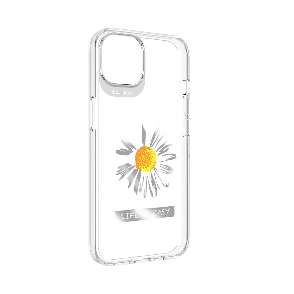 iPhone 13 Kılıf Çift IMD Baskılı Lisanslı Switcheasy Artist Daisy Kılıf Renksiz