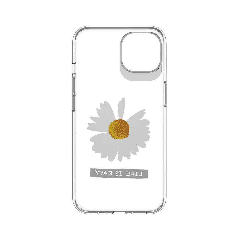 iPhone 13 Kılıf Çift IMD Baskılı Lisanslı Switcheasy Artist Daisy Kılıf Renksiz
