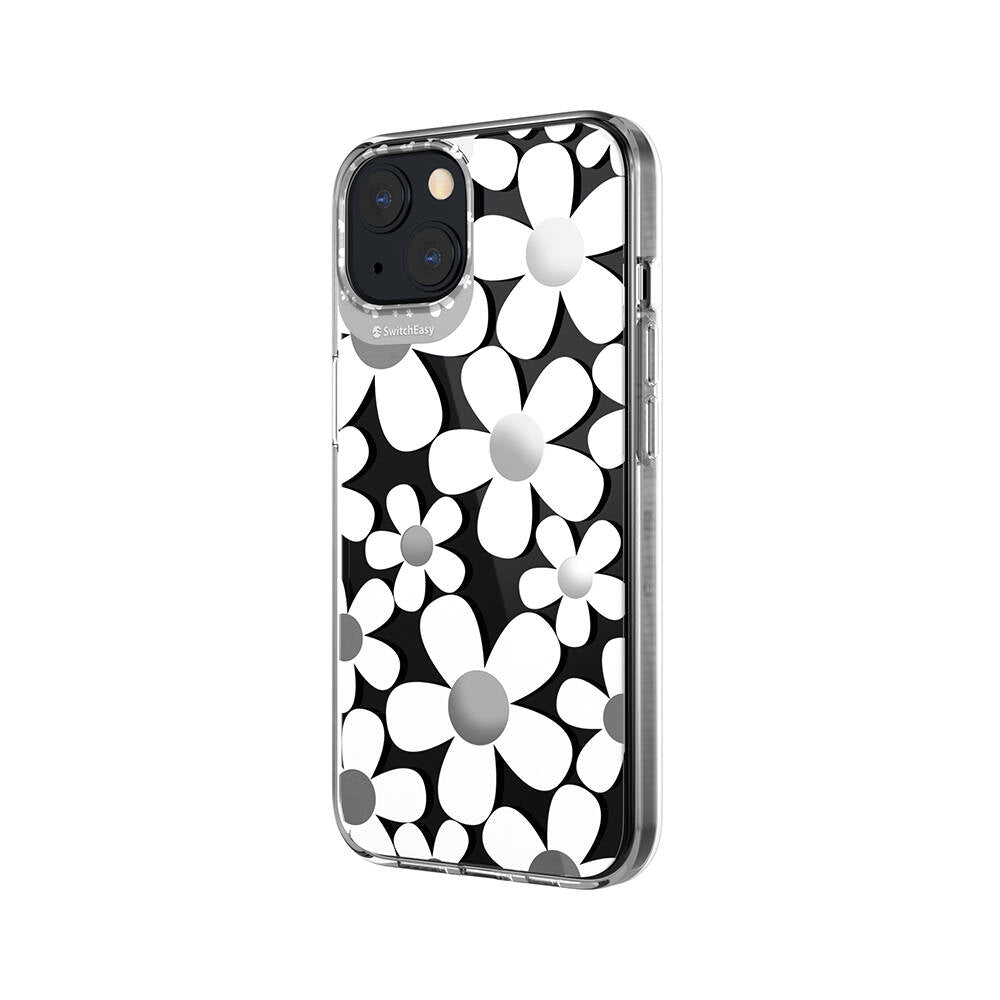 iPhone 13 Kılıf Çift IMD Baskılı Lisanslı Switcheasy Artist Fleur Kılıf Renksiz